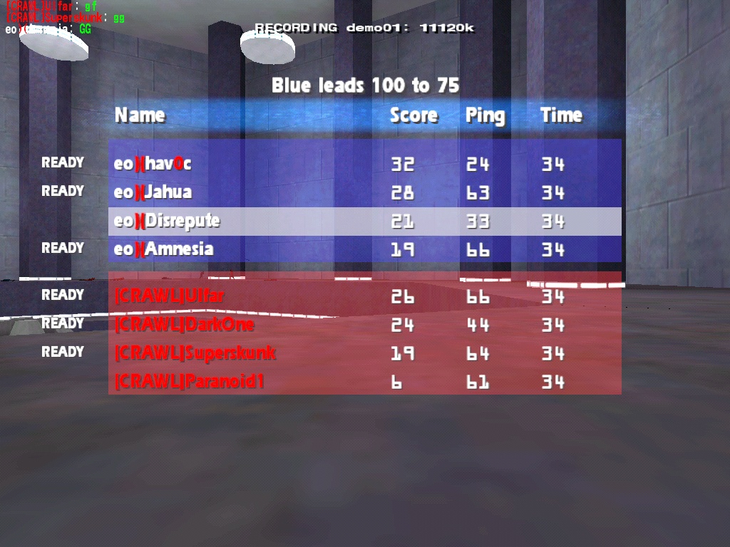 Map 1 Scoreboard